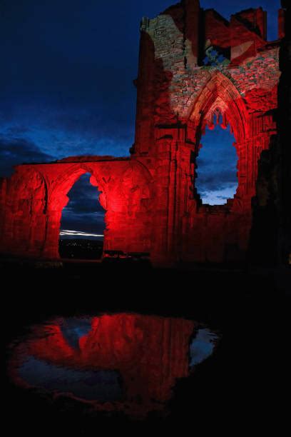 Spooky Illuminations At The Home Of Dracula Whitby Abbey The