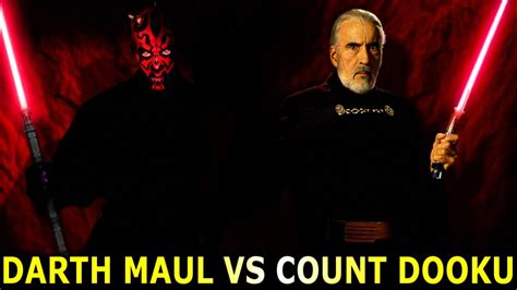 Darth Maul Vs Count Dooku Who Wins? - Star Wars Versus - YouTube