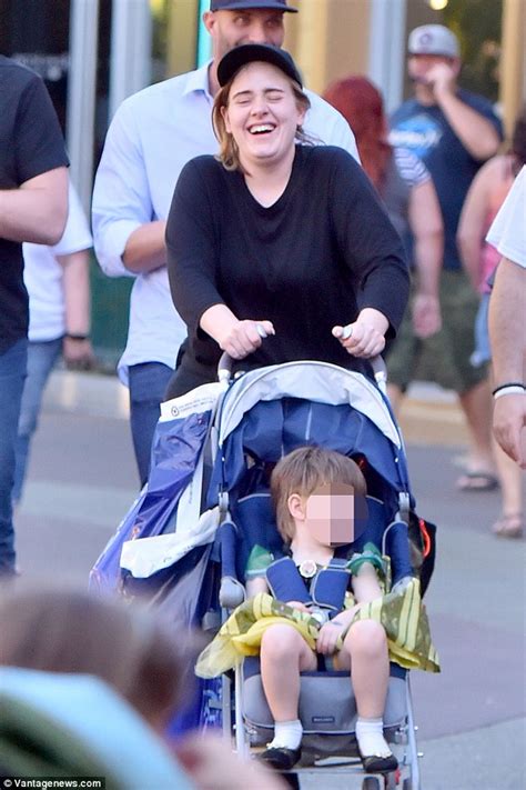 Adele Shops At Disneyland With Partner Simon Konecki And Their Son