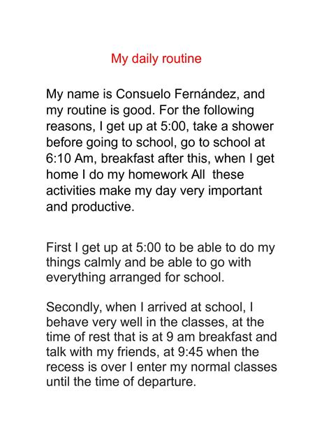 ⛔ My Daily Routine Paragraph My Daily Routine Paragraph 2022 10 17