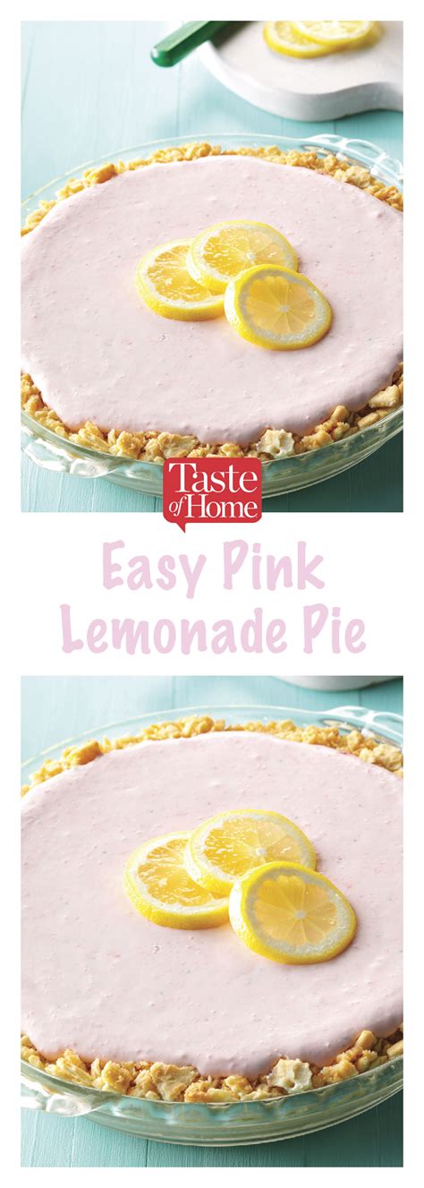 Easy Pink Lemonade Pie Recipe Lemonade Pie Lemonade Pie Recipe Pink Lemonade Pie