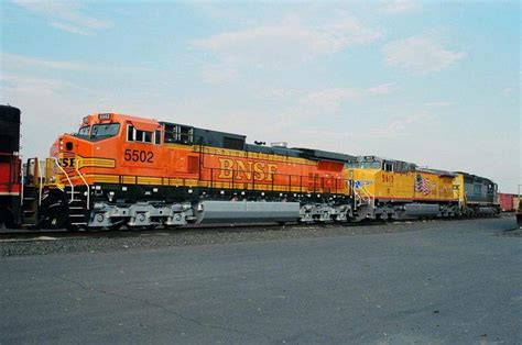 Bnsf 5502 And Union Pacific 5613 In Csx West Springfield Yard The