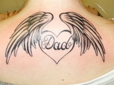 Memorial Tattoostill Dont Have One For Dad Heart With Wings Tattoo