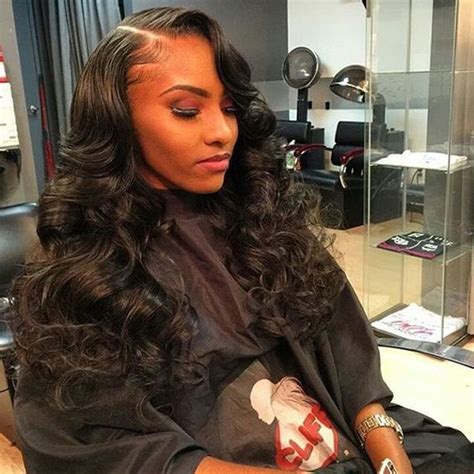 Loose Wave Sew In With Closure Styles For Black Women 100 Unprocessed