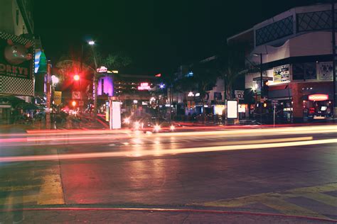 Kostenlose Foto Fußgänger Licht Straße Der Verkehr Nacht Stadt