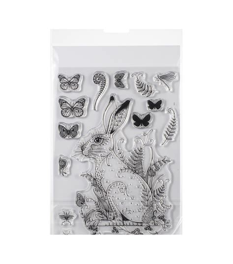 Pink Ink Designs A5 Clear Stamp Set Meadow Hare Joann