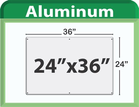 Aluminum Signs Size 12 X 18