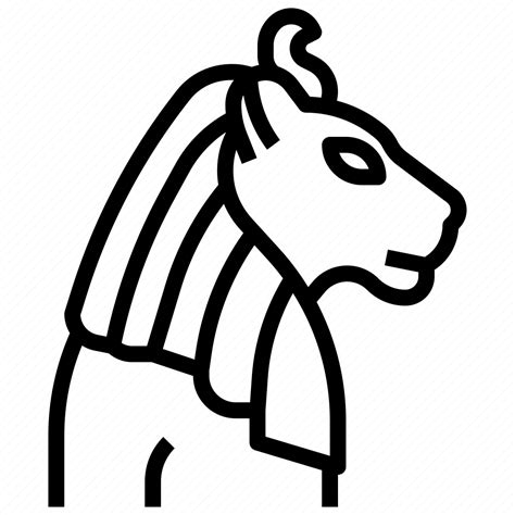 Sekhmet Egyptian Egypt Goddess God Lioness Icon Download On Iconfinder