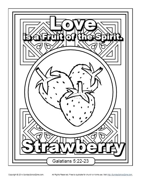 Review Of Fruit Of The Spirit Joy Coloring Page References
