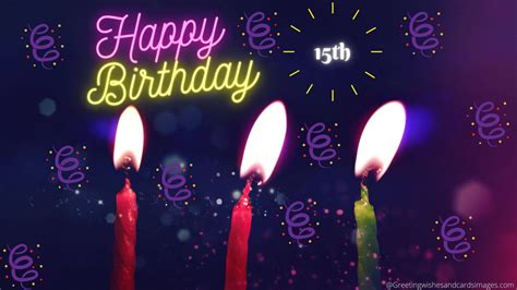 Best Happy 15th Birthday Wishes And Images Greeting Wishes And Cards