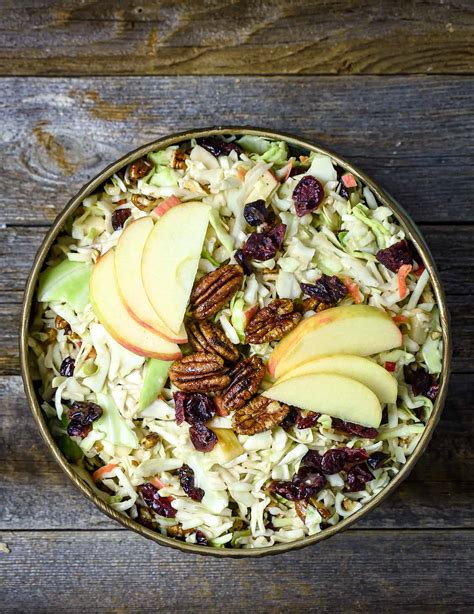 Maybe you would like to learn more about one of these? Apple Cranberry Coleslaw (No Mayo, Vegan) - Shane & Simple