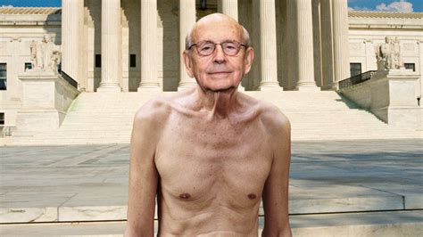 Nude Justice Breyer Leaves Supreme Court After Turning In His Robes