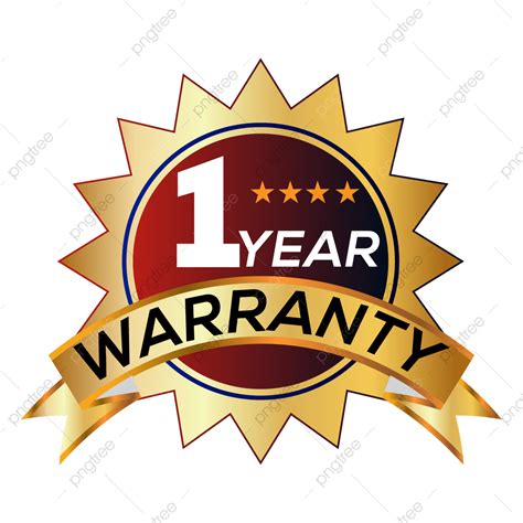 1 Year Warranty Vector Hd Png Images 1 Year Warranty Badge Png Desing