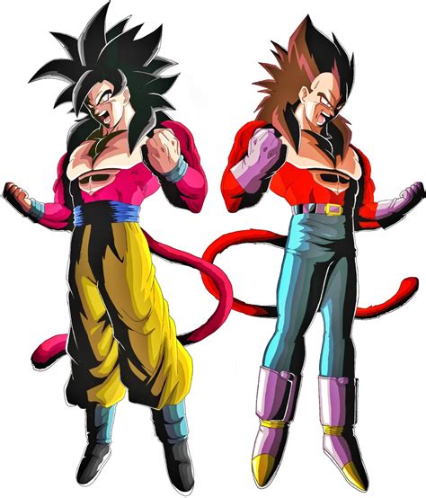 Goku Ssj4 And Vegeta Ssj4 Dragon Ball Gt Dragon Ball Super Dbz Characters Goku Super Saiyan