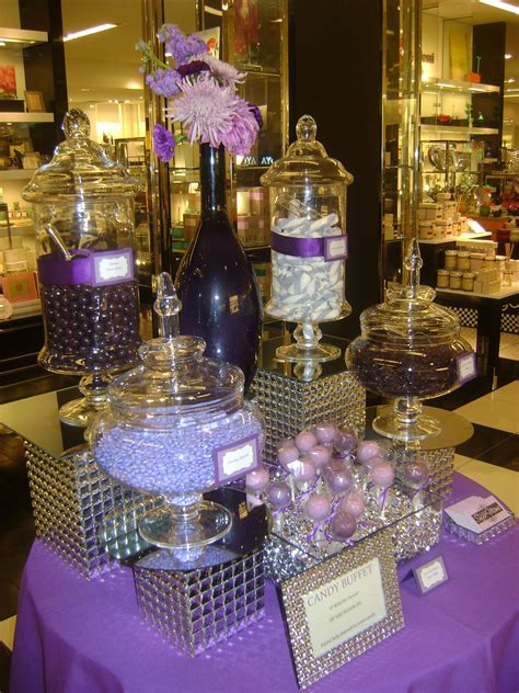 Purple Candy Buffet By Oc Sugar Mama Purple Candy Table Wedding
