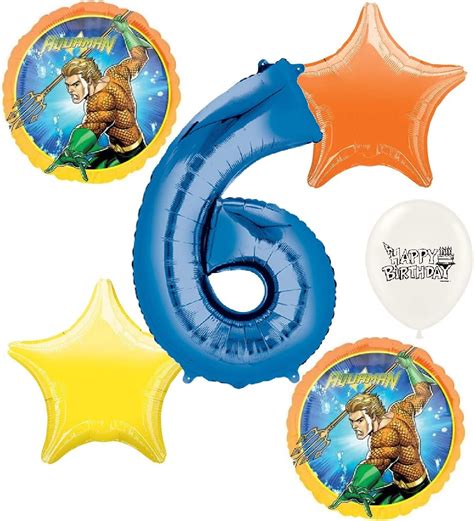 aquaman 6th birthday party decorations balloon bundle toys and games