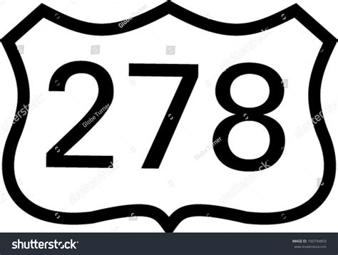 Us 278 Highway Sign Stock Vector Illustration 100794859 Shutterstock