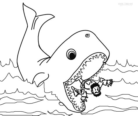 Printable Jonah And The Whale Coloring Pages For Kids