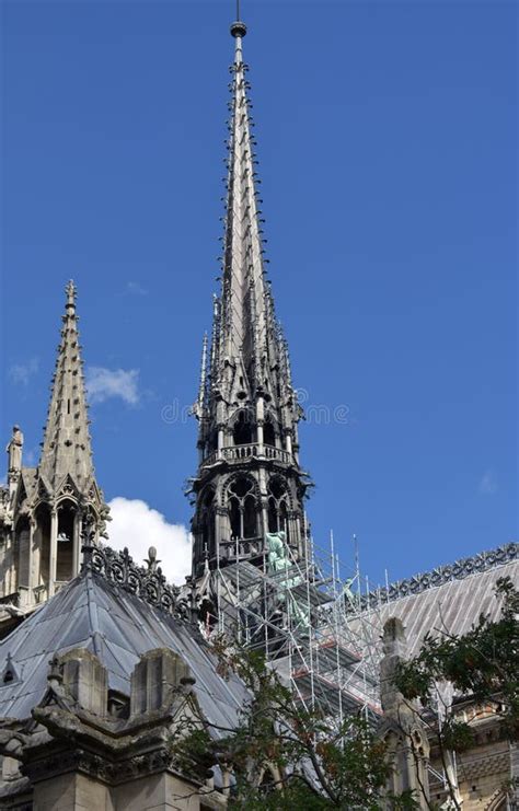 Notre Dame Cathedral Wooden Spire Stock Photos Free And Royalty Free