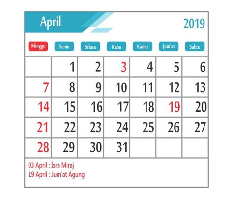 Berikut adalah kalender kuda malaysia tahun 2021. April Kalender 2019 Pdf