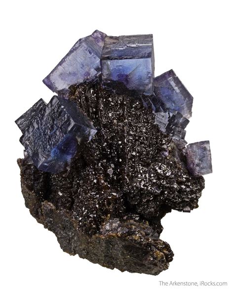 Fluorite On Sphalerite Rlil15b 38 Rosiclare Level Usa Mineral