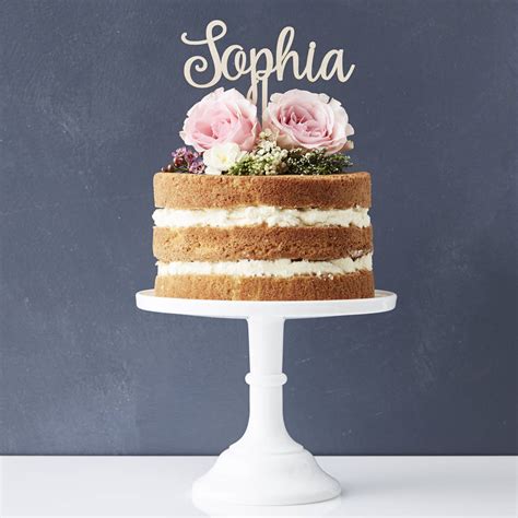 Personalised Cake Topper By Sophia Victoria Joy