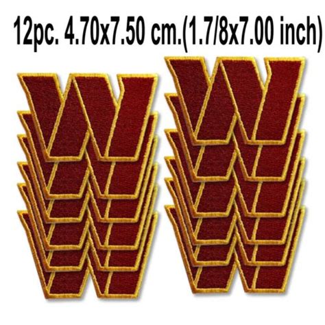100pc Washington Commanders Team Nfl Embroidery Patches Iron On Badge