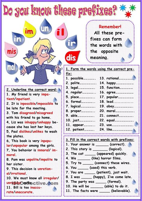 Exemplos De Prefixos Em Inglês