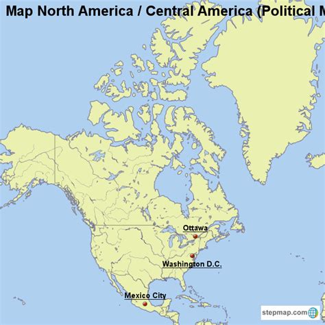 Stepmap Map North America Central America Political Map With Sexiz Pix