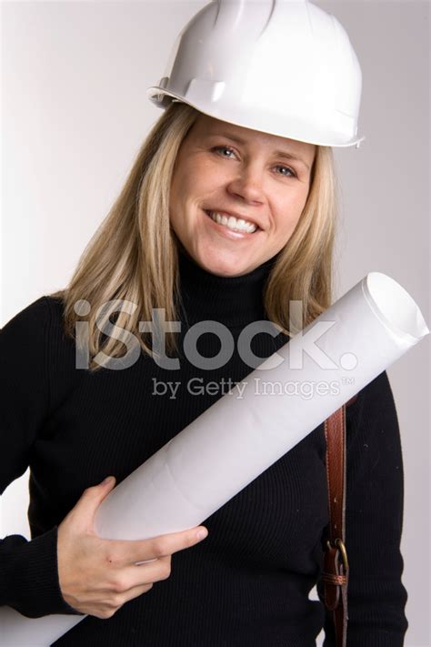 Woman In Hard Hat Stock Photo Royalty Free Freeimages