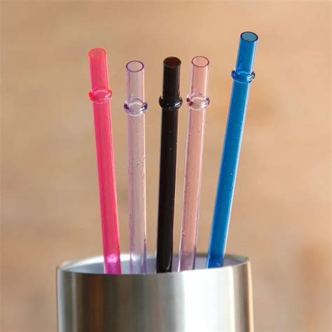 wholesale reusable plastic straws bpa free eco friendly acrylic straw drinking straws mason jar