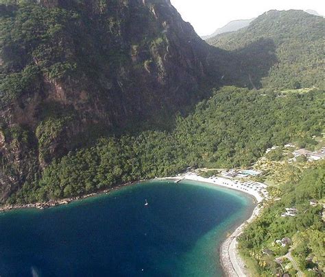 Helicopter View Of The Pitons And Jalousie Beach St Lucia Most Beautiful Beaches Dream