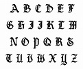 Printable Old English Latin Alphabet | Old english alphabet, Lettering ...