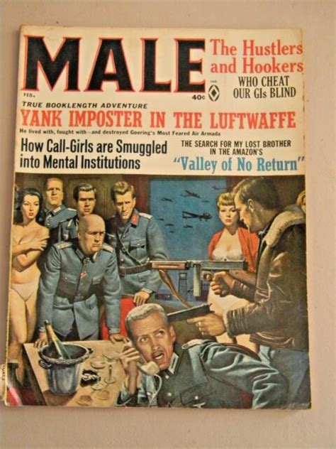 Male Magazine Feb 1966 V16 N2 Adventure Magazine Nazi Cover Ebay