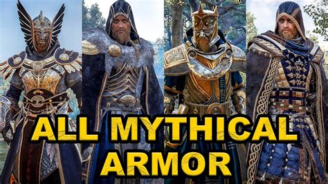 Assassin S Creed Valhalla All Mythical Armor Sets Showcase Male
