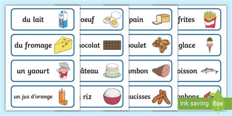 French Food Flashcards Ks2 Language Resources Twinkl
