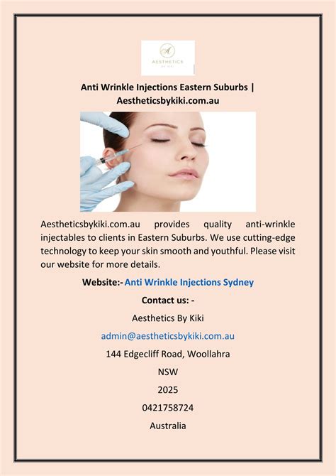 PPT Anti Wrinkle Injections Sydney Aestheticsbykiki Com Au PowerPoint Presentation ID