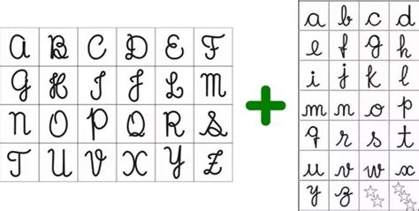 Carimbo Alfabeto Letra Cursiva Maiúsculo E Minúsculo Parcelamento