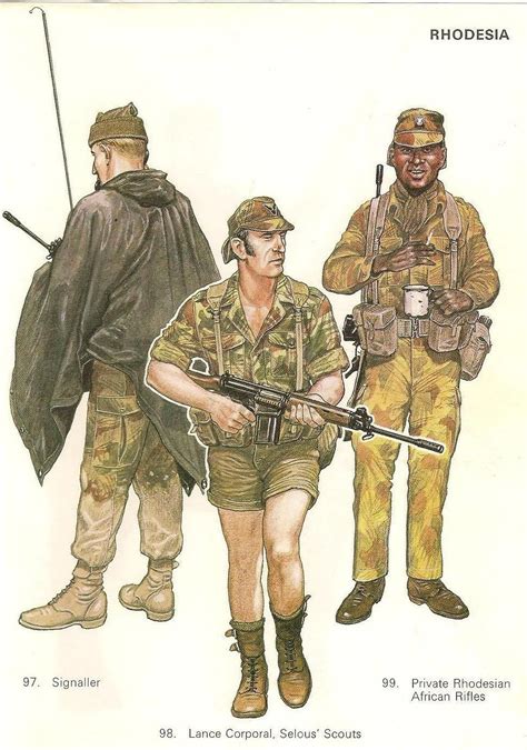 Rhodesian Army Uniforms Army Military