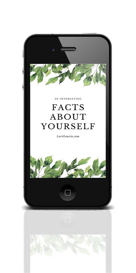 The Fun Facts About Yourself Printable Pdf