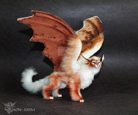 Fantasy Winged Cat By Hon Anim On Deviantart