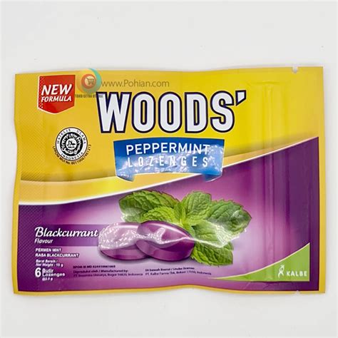 Woods Peppermint Lozenges Blackcurrant 15 Gram Agen Sembako Grosir