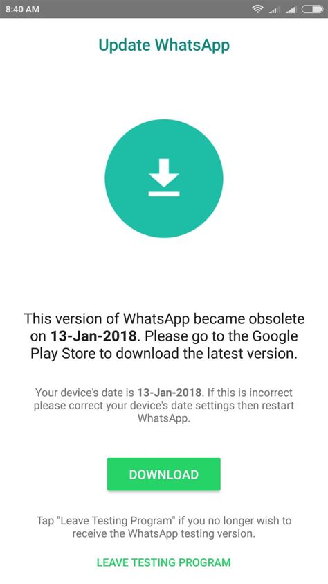 This article explains how to update whatsapp on your android phone with/without using google play store, and lists some common update problems and fixes also. WhatsApp Messenger asking for update on 13 Jan 2018 ...