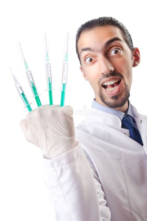 Crazy Doctor Funny Medical Concept Stock Image Image Of Hand