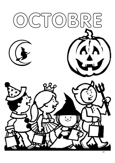 Dessins Gratuits à Colorier Coloriage Octobre à Imprimer