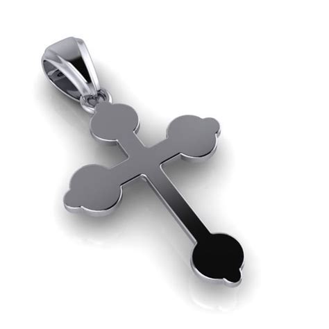 Budded Catholic Christian Christianity Church Cross Crucifix 3d Model