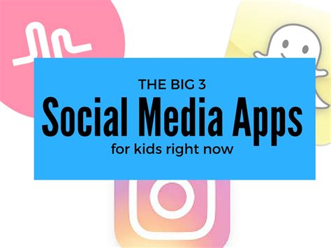 I don't want my kid on social media. neither do i, and yet we know they'll try it out (in case of social media emergency, click here.) this is sort of like having the talk. you want to get to it before they hear about the birds and the bees from. The big 3 social media apps for kids right now - The ...