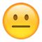 There are lot of smileys and faces that express different types of emotions. Neutral Face Emoji