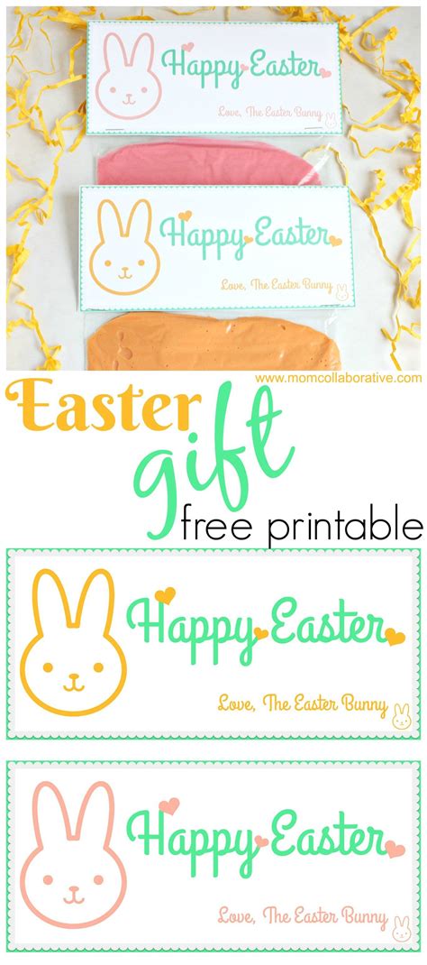 Free Printable Easter Treat Bag Topper From The Easter Bunny Easter