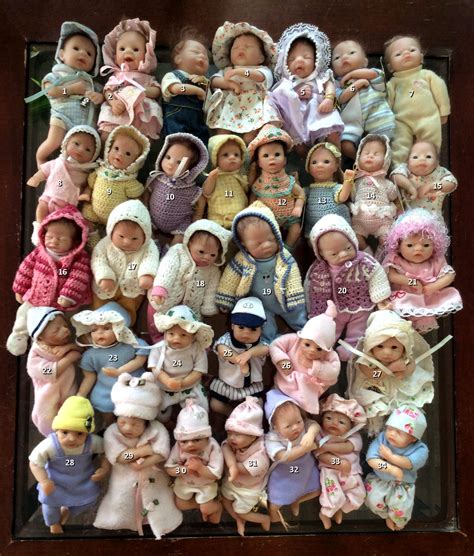 Lot Of 30 Retired 2008 Ashton Drake Mini Baby Dolls Heavenly Handfuls